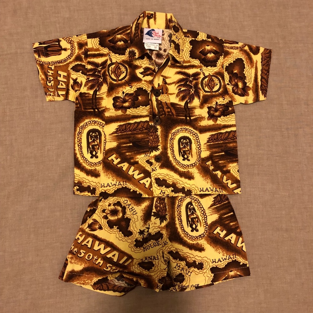 Hawaii Aloha Shirt and Shorts